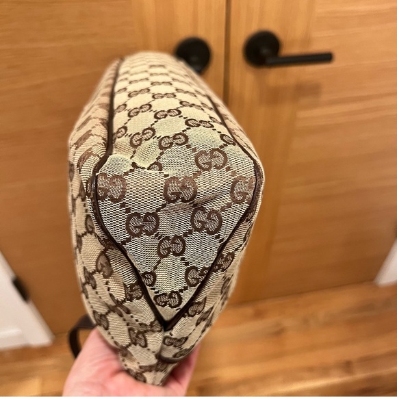 GUCCI Logo GG Pattern Eclipse Shoulder Tote Bag Canvas | Leather Brown | Italy - Picture 10 of 16